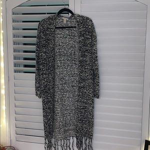 salt and pepper cardigan